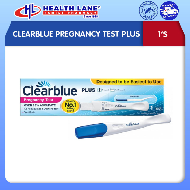 CLEARBLUE PREGNANCY TEST PLUS (1'S)